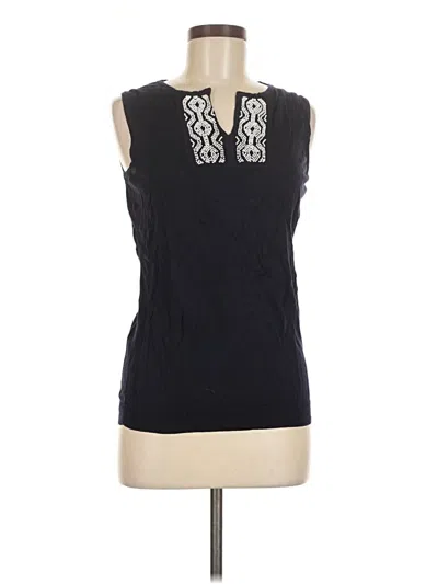 Pre-owned Talbots Sleeveless Blouse In Blue