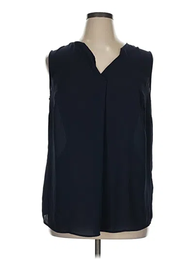 Pre-owned Talbots Sleeveless Blouse In Blue