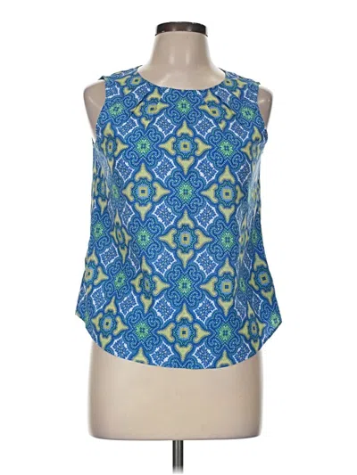 Pre-owned Talbots Sleeveless Blouse In Blue