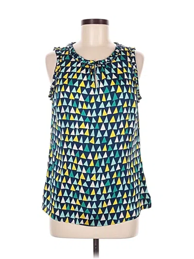 Pre-owned Talbots Sleeveless Blouse In Blue