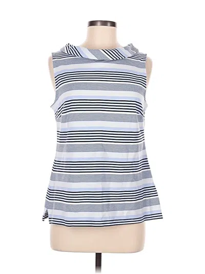 Pre-owned Talbots Sleeveless Blouse In Blue