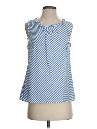 Pre-owned Talbots Sleeveless Blouse In Blue