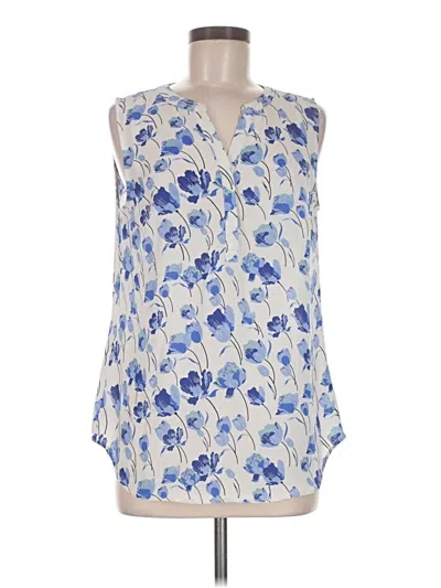 Pre-owned Talbots Sleeveless Blouse In Blue