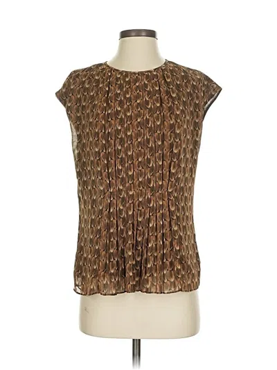 Pre-owned Talbots Sleeveless Blouse In Brown