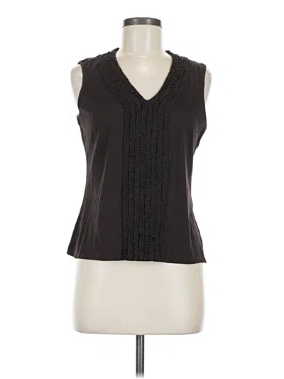 Pre-owned Talbots Sleeveless Blouse In Brown