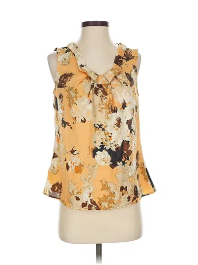 Pre-owned Talbots Sleeveless Blouse In Gold