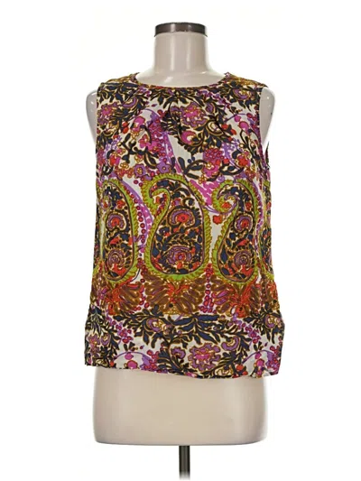Pre-owned Talbots Sleeveless Blouse In Gold