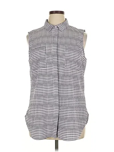 Pre-owned Talbots Sleeveless Blouse In Gray