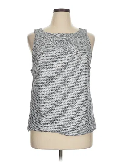 Pre-owned Talbots Sleeveless Blouse In Gray