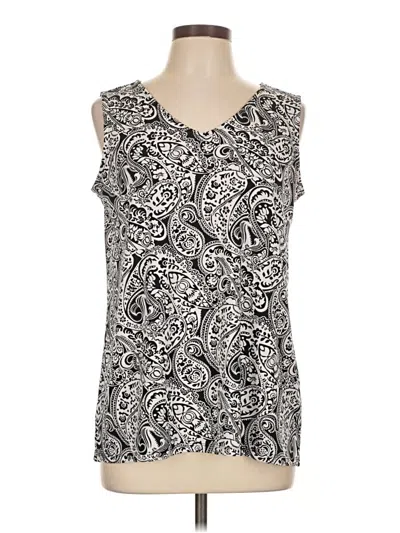 Pre-owned Talbots Sleeveless Blouse In Gray