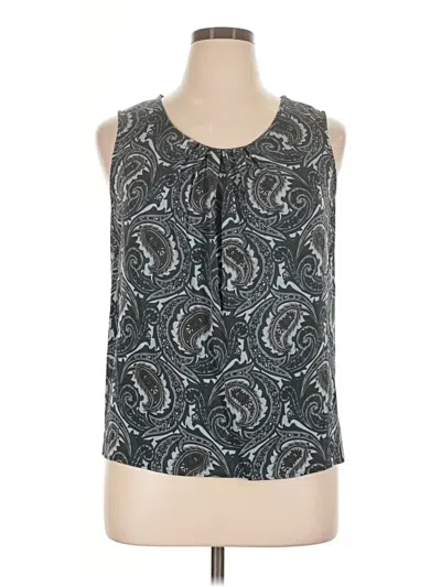 Pre-owned Talbots Sleeveless Blouse In Gray