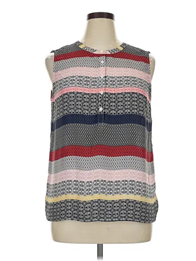 Pre-owned Talbots Sleeveless Blouse In Gray