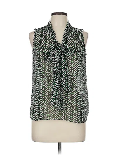 Pre-owned Talbots Sleeveless Blouse In Green