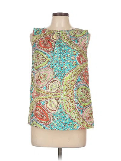 Pre-owned Talbots Sleeveless Blouse In Green