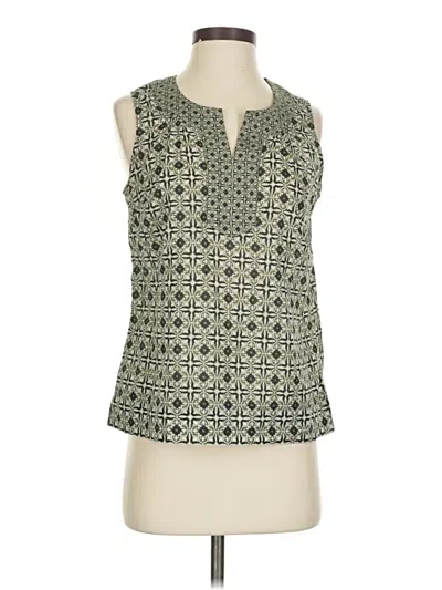 Pre-owned Talbots Sleeveless Blouse In Green
