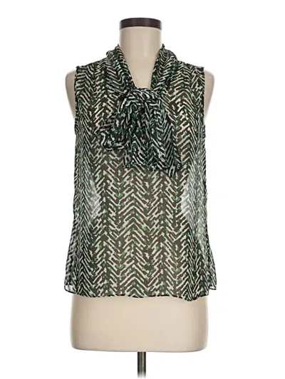Pre-owned Talbots Sleeveless Blouse In Green