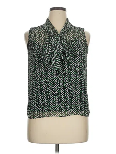 Pre-owned Talbots Sleeveless Blouse In Green
