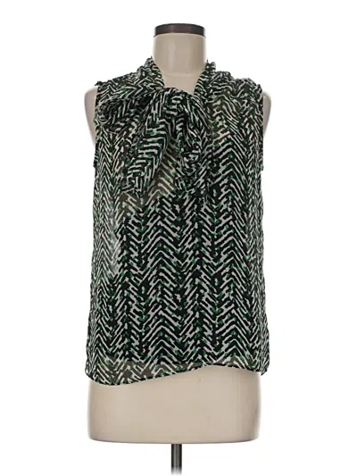 Pre-owned Talbots Sleeveless Blouse In Green