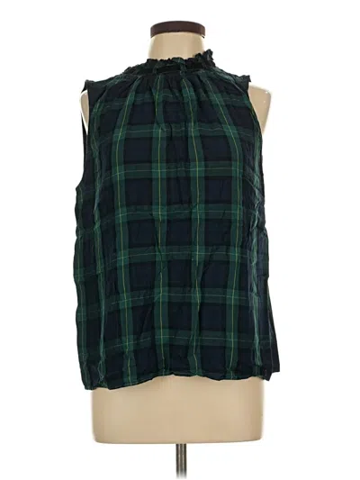 Pre-owned Talbots Sleeveless Blouse In Green