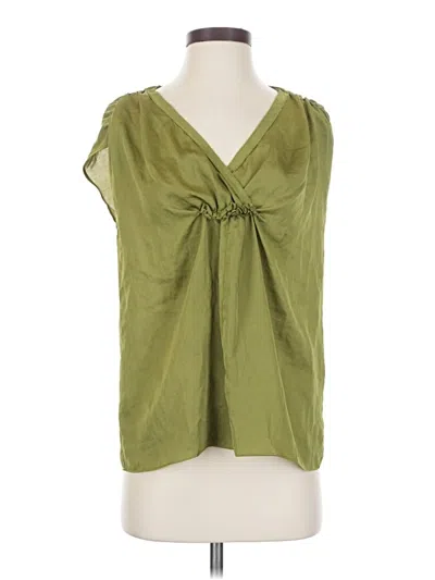 Pre-owned Talbots Sleeveless Blouse In Green