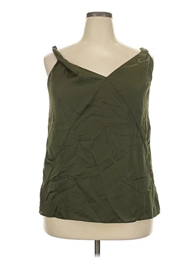 Pre-owned Talbots Sleeveless Blouse In Green