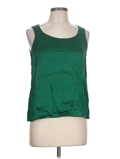 Pre-owned Talbots Sleeveless Blouse In Green