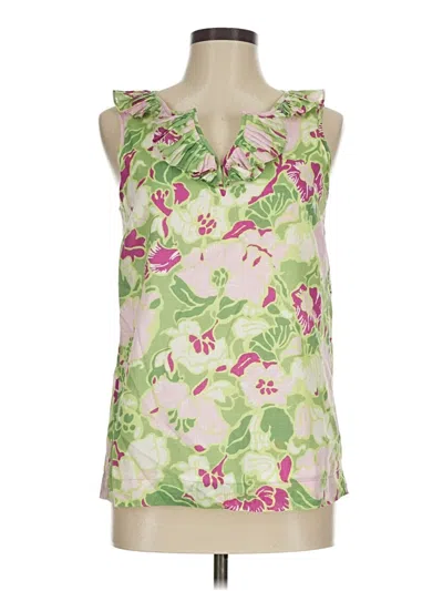 Pre-owned Talbots Sleeveless Blouse In Green