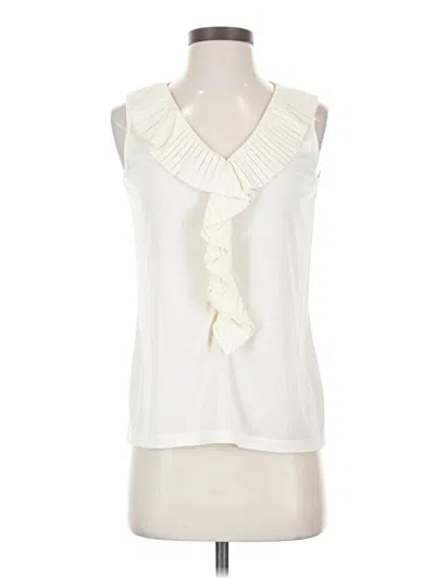 Pre-owned Talbots Sleeveless Blouse In Ivory