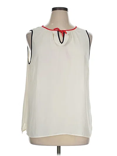 Pre-owned Talbots Sleeveless Blouse In Ivory