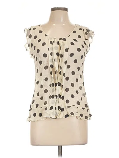Pre-owned Talbots Sleeveless Blouse In Ivory