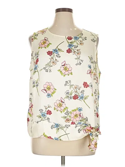 Pre-owned Talbots Sleeveless Blouse In Ivory