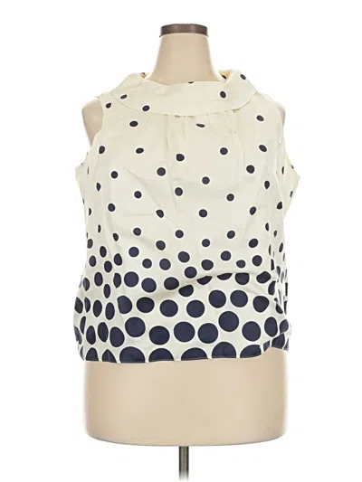 Pre-owned Talbots Sleeveless Blouse In Ivory