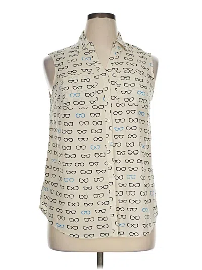 Pre-owned Talbots Sleeveless Blouse In Ivory