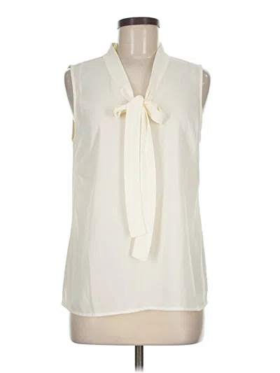 Pre-owned Talbots Sleeveless Blouse In Ivory