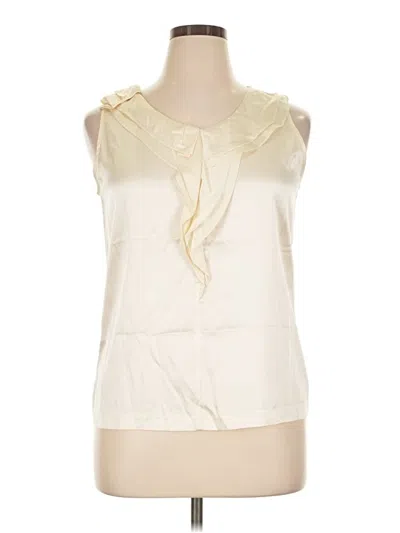 Pre-owned Talbots Sleeveless Blouse In Ivory
