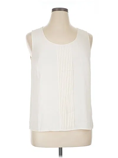 Pre-owned Talbots Sleeveless Blouse In Ivory