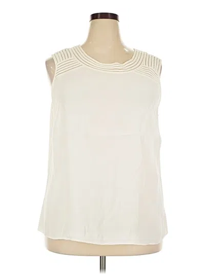 Pre-owned Talbots Sleeveless Blouse In Ivory