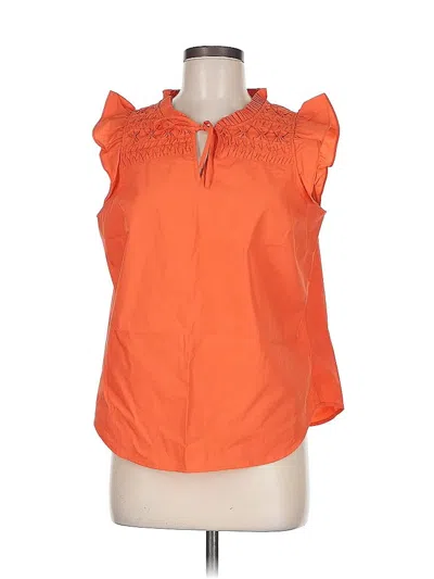 Pre-owned Talbots Sleeveless Blouse In Orange