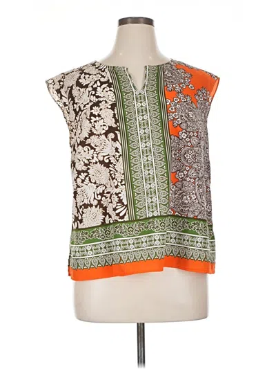 Pre-owned Talbots Sleeveless Blouse In Orange