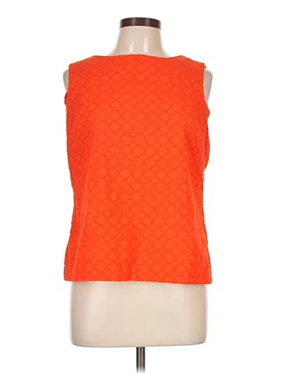 Pre-owned Talbots Sleeveless Blouse In Orange