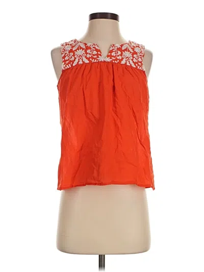 Pre-owned Talbots Sleeveless Blouse In Orange