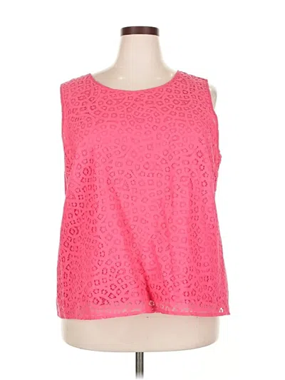 Pre-owned Talbots Sleeveless Blouse In Pink