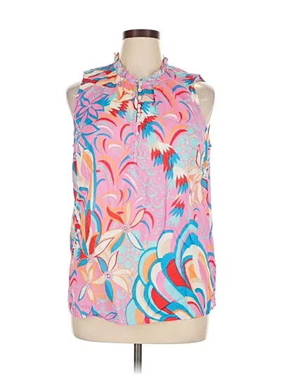 Pre-owned Talbots Sleeveless Blouse In Pink