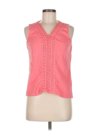 Pre-owned Talbots Sleeveless Blouse In Pink