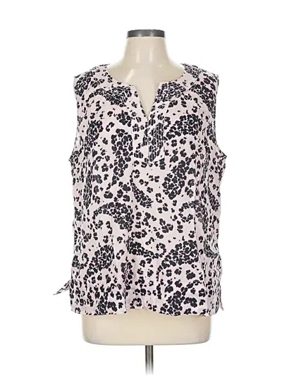 Pre-owned Talbots Sleeveless Blouse In Pink