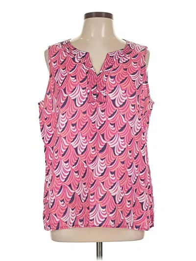 Pre-owned Talbots Sleeveless Blouse In Pink