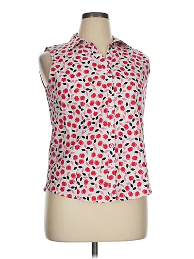 Pre-owned Talbots Sleeveless Blouse In Pink