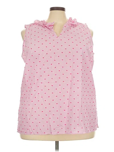 Pre-owned Talbots Sleeveless Blouse In Pink