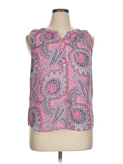 Pre-owned Talbots Sleeveless Blouse In Pink