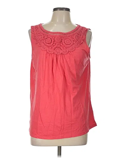 Pre-owned Talbots Sleeveless Blouse In Pink